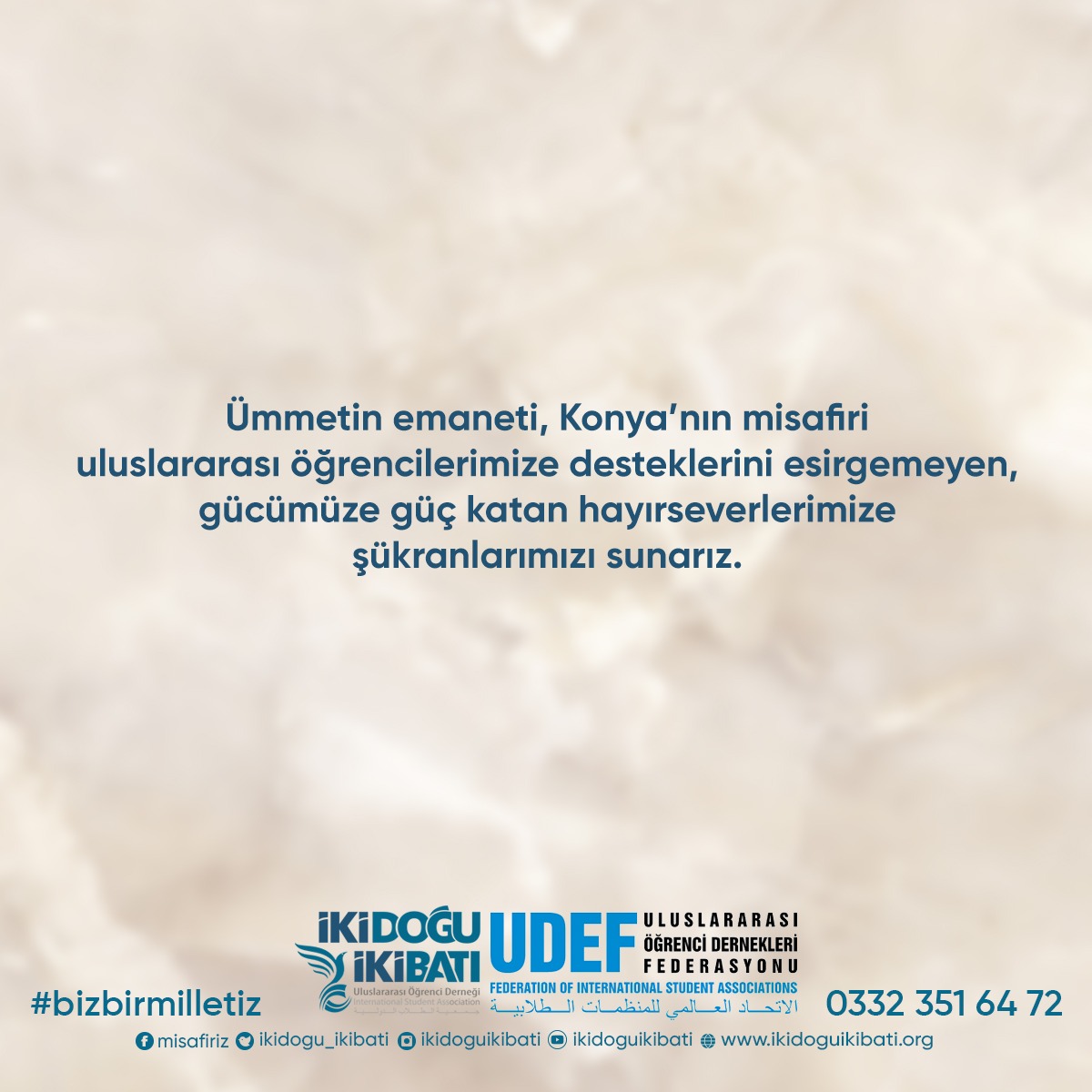 Konya’daki Uluslararası Öğrencilere 238 bin 377 TL Değerinde Bağış